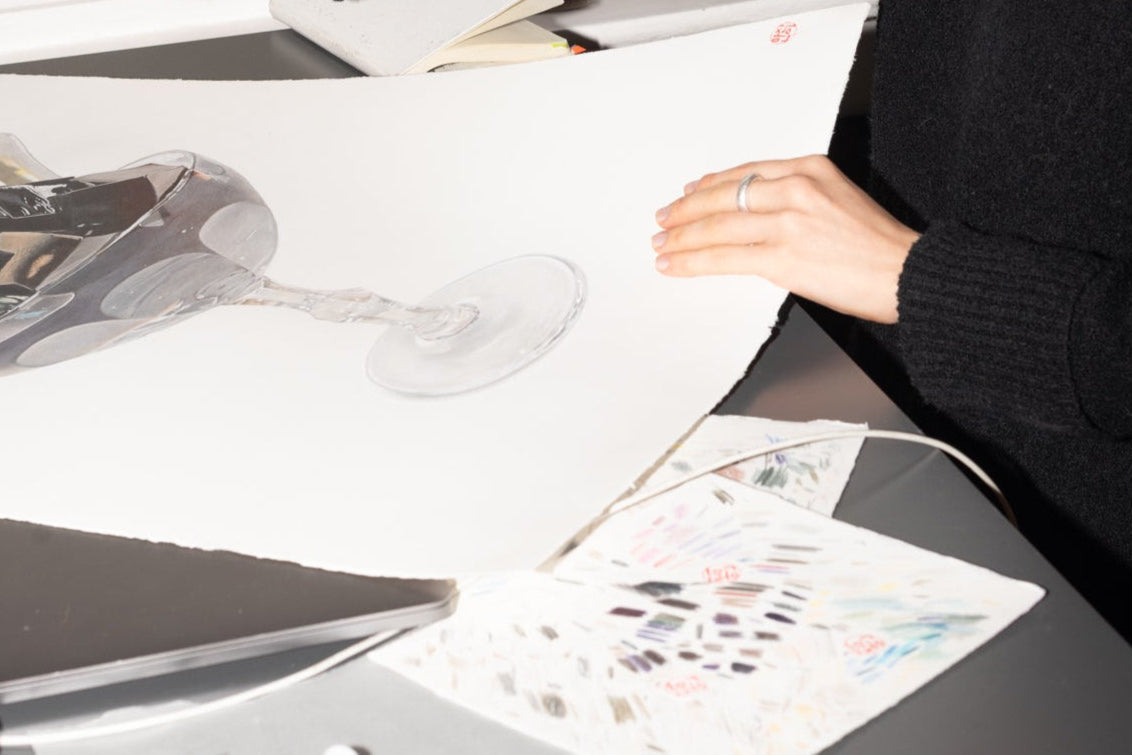 image of artist Jeanie Ahn with artwork Jelly