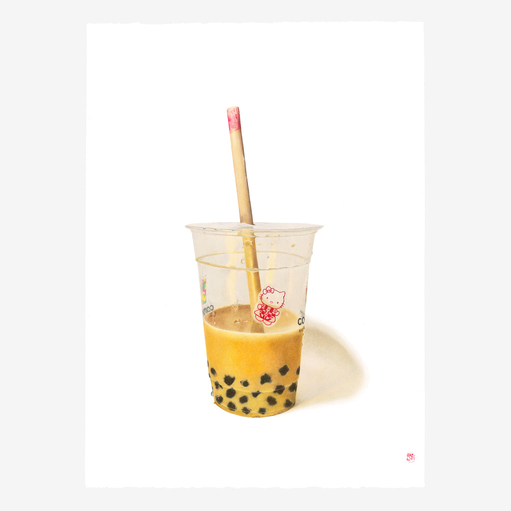 Full image of the Boba artwork from Souvenirs from Taiwan of the artist Jeanie Ahn