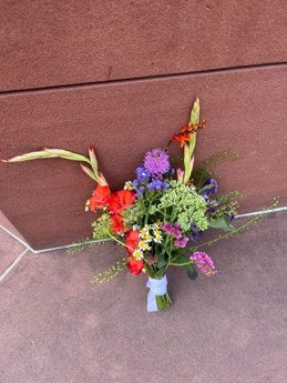 Not ideal: bouquet photographed from above